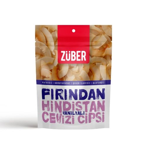 ZÜBER FIRINDAN VANİLYA H.CEVİZ CİPSİ 40G resmi