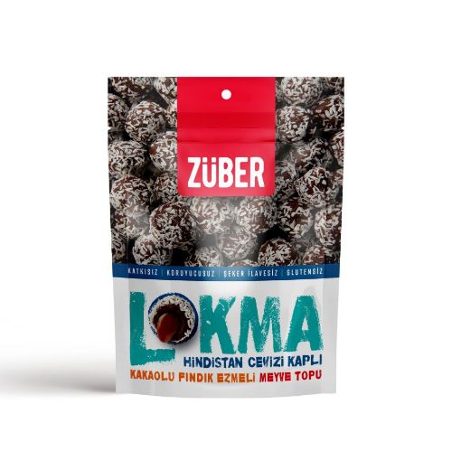 ZÜBER LOKMA H.CEVİZ MEYVE TOPU 96GR resmi