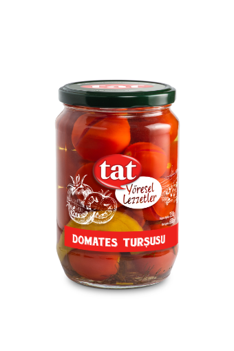 TURSU KIRMIZI DOMATES 700 G CAM TAT resmi