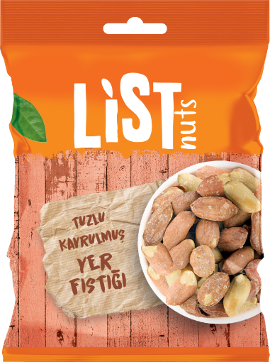 LİST NUTS TUZLU YER FISTIK 24X75 GR resmi
